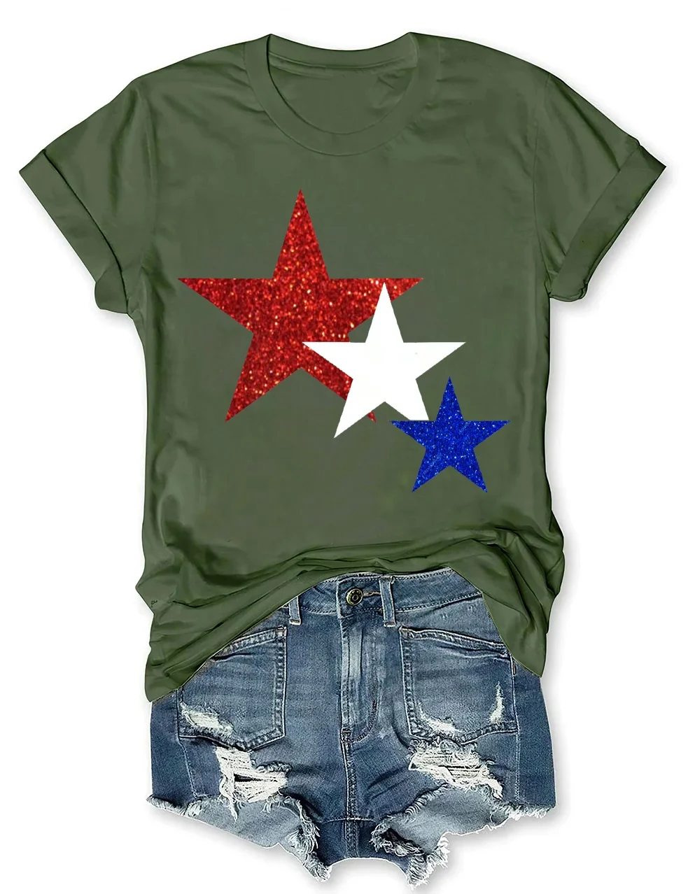 Glitter 4th of July T-Shirt