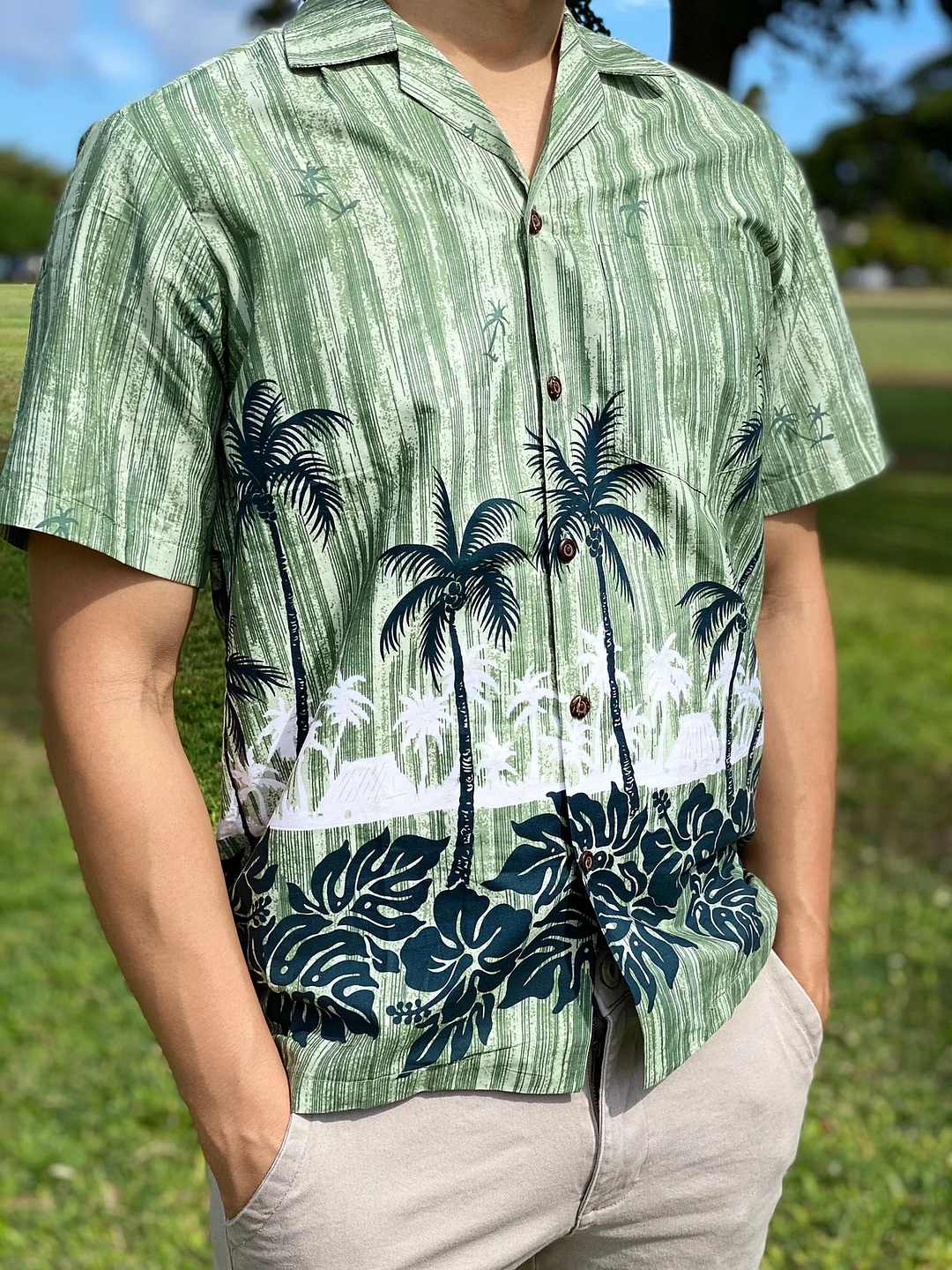 Coconut Print Casual Shirt