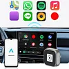 2 in 1 Wireless CarPlay Android Auto Adapter Plug & Play for Factory Wired Cars