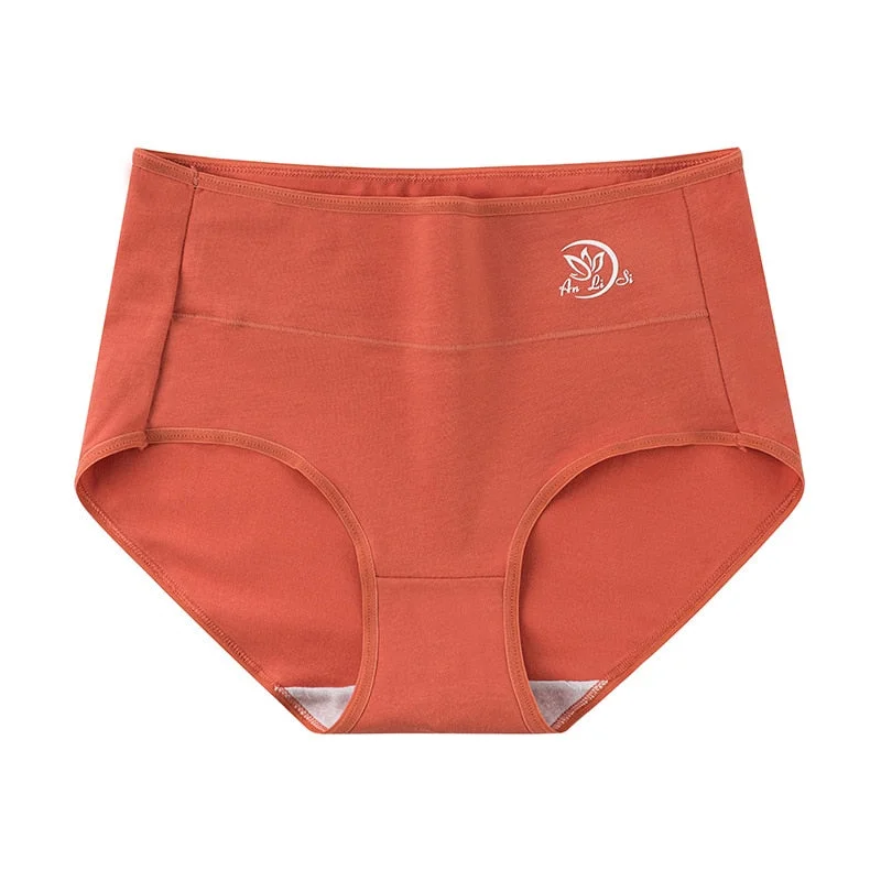 Women's Cotton Underwear Sexy Lace Panties Plue Size Women's Solid Color Briefs High Waist Seamless  Underpants Sexy Lingerie