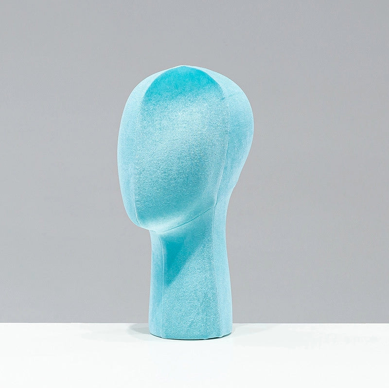 Velvet Head Mold Prop Display Stand Wig Hat Glasses Scarf Jewelry Bracket Dummy Head Model Prop Hat Drag