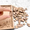 100 pcs Cat and Dog Shaped Wooden Jigsaw Puzzles
