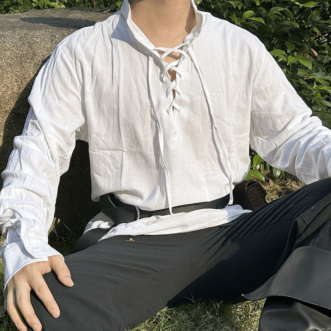 Men's Linen Viking Shirt-inspireuse