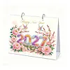 DIY 2027 Diamond Painting Calendar Art Kit Paper Desk Calendar Desktop Decoration Craft Kit