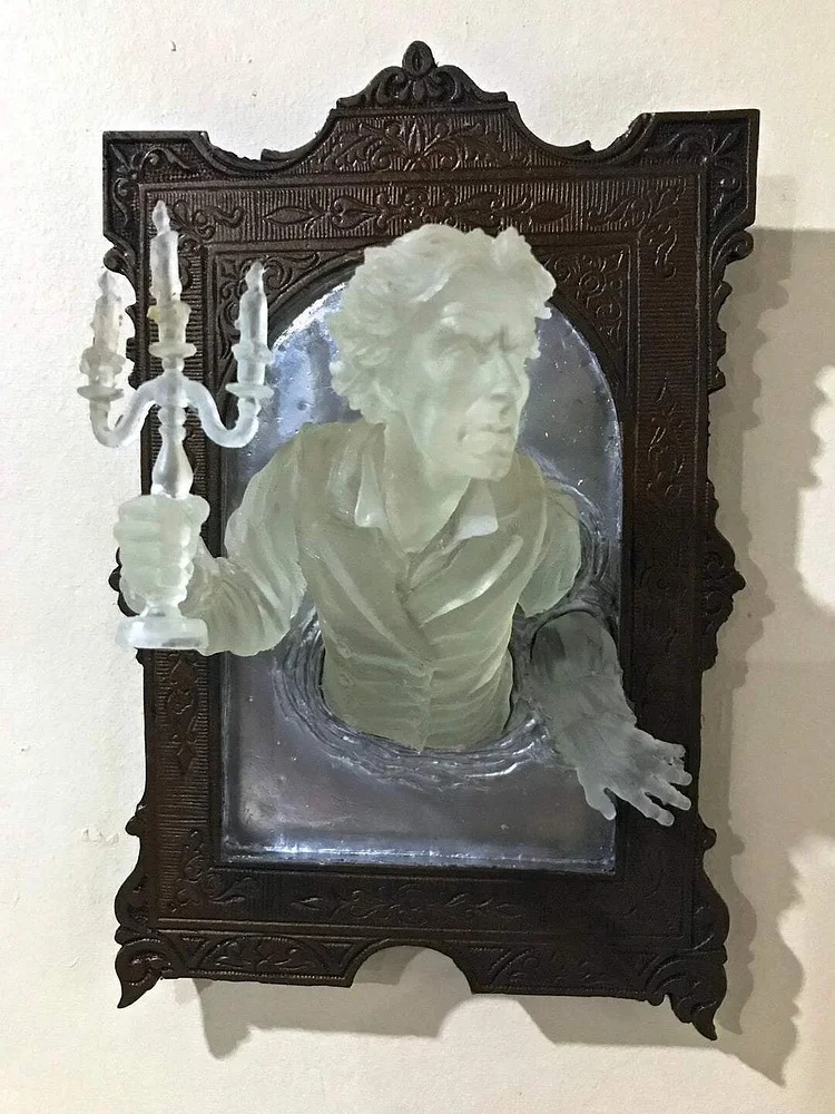 Luminous Ghost in the Mirror Wall Plaque Wall Sculpture Home Decoration