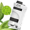 Pocket Microscope Built-in LED Light 60X-180X LED Pocket Microscope with 60x-180x Magnification for Children Students Adults Laboratory School