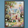 Country Cottage-Pearls Painting Kit for Creativity DIY Pearl Dot Crafts for Gift Home Wall Decor 30*40CM