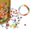 100PCS Letters Acrylic Round 7mm Beads DIY Accessories