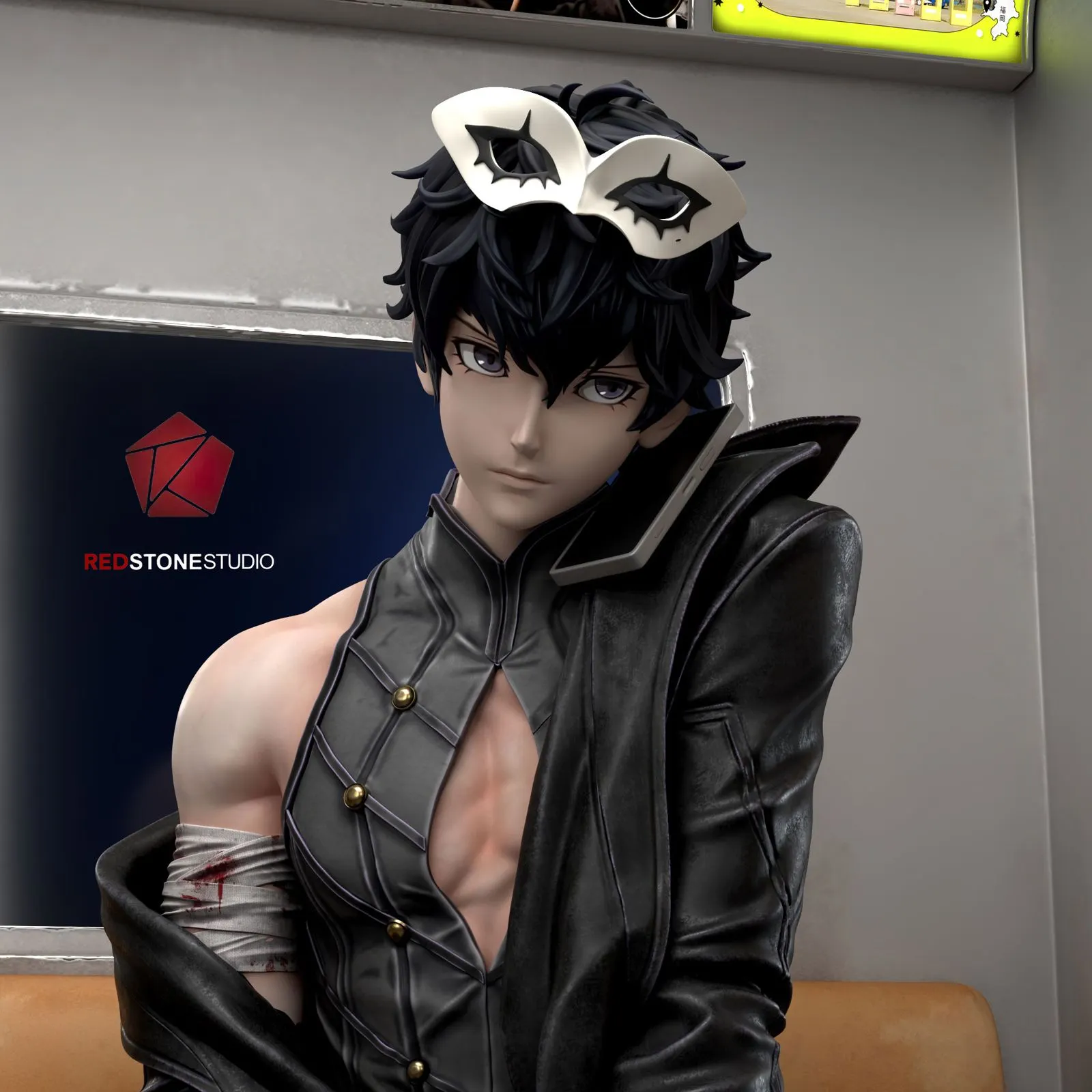 Porte-clés En Caoutchouc Persona 5 – Ren Amamiya Joker – Atlus SEGA – Neuf Japon