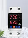 Over Under Voltage Protector 40A/63A 220V Dual Display Adjustable Protector