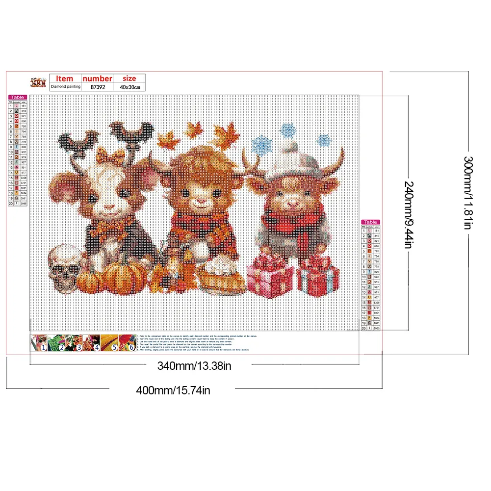 Diamond Painting - Full Round Drill - Halloween Yak(Canvas|40*30cm)