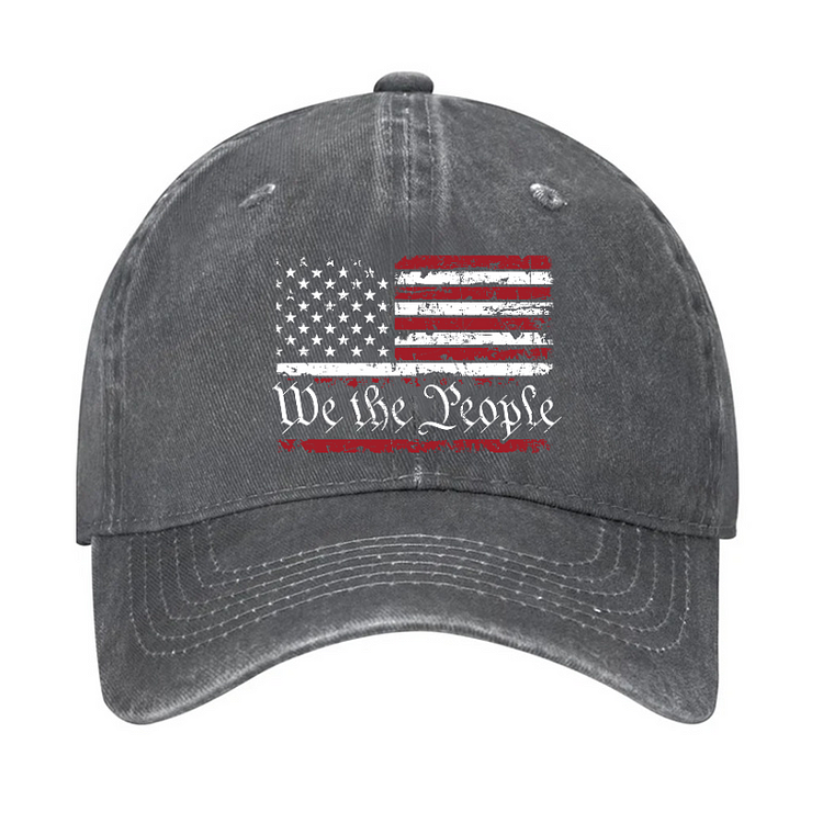 We The People USA Flag Print America Hat