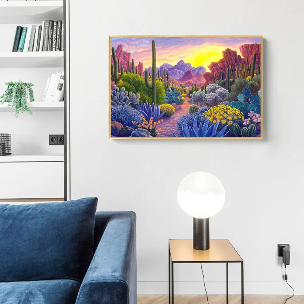 Diamond Painting - Full Round Drill - Cactus