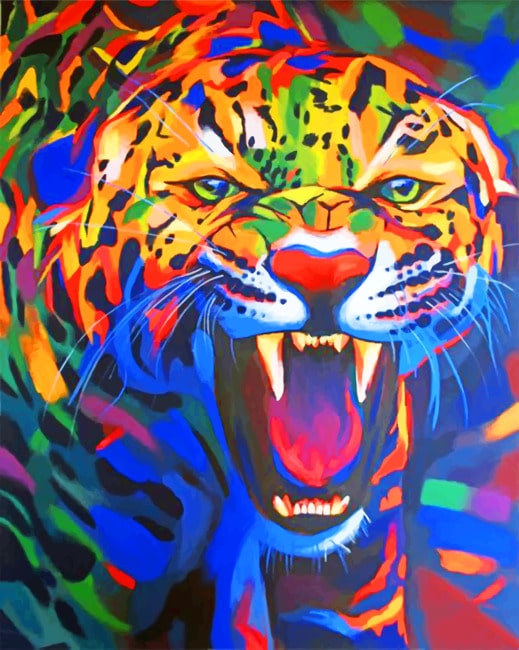 

Mad Tiger – Pop Art Paint By Numbers - 40*50CM, 501 Original