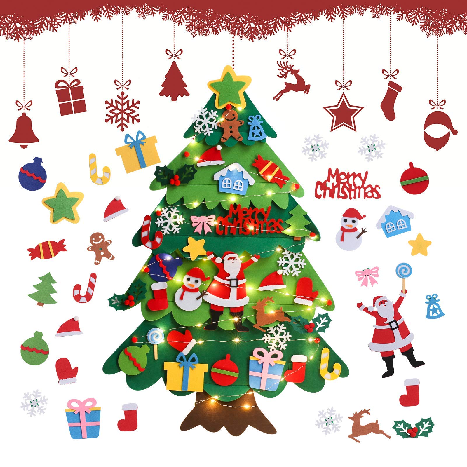 

Three-dimensional felt Christmas tree DIY decoration felt Christmas tree, 501 Original