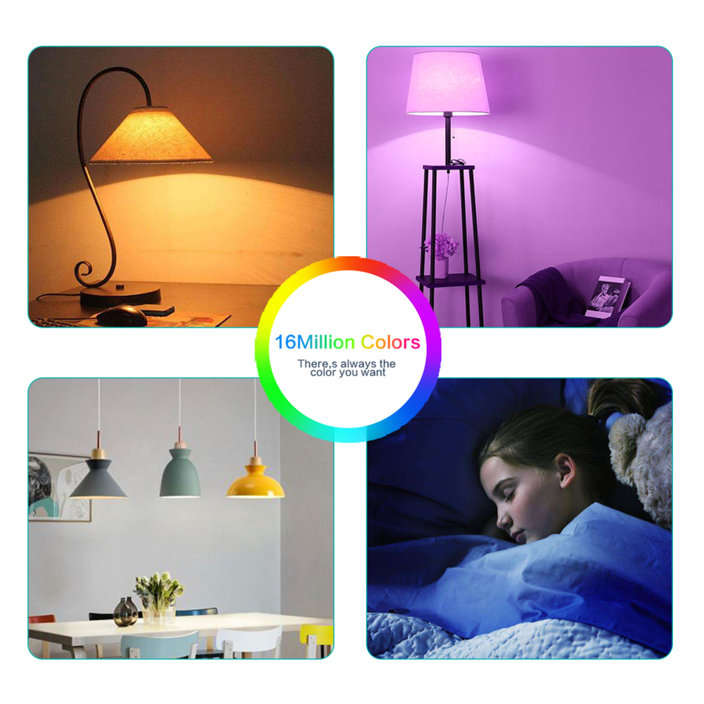

E27 RGB WIFI Smart Bulb Voice Control Dimmable Timer Light, 220v, 501 Original
