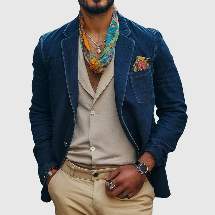 Roberto Russo Vintage Denim Blazer QueenFunky