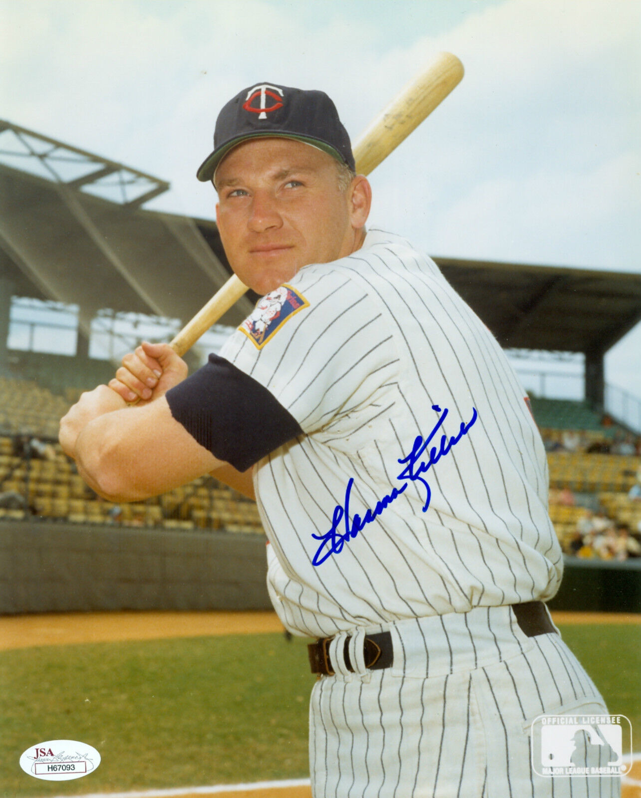 HARMON KILLEBREW MINNESOTA TWINS SIGNED AUTOGRAPH 8X10 Photo Poster painting JSA