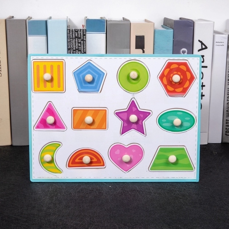 Children ‘s Education Wooden Toys Numbers Alphabet Fruit Intelligence Building Blocks 1 Set