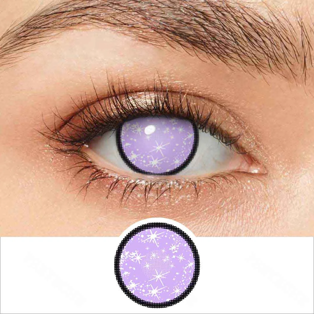Blind Starry Purple Cosplay Colored Contacts