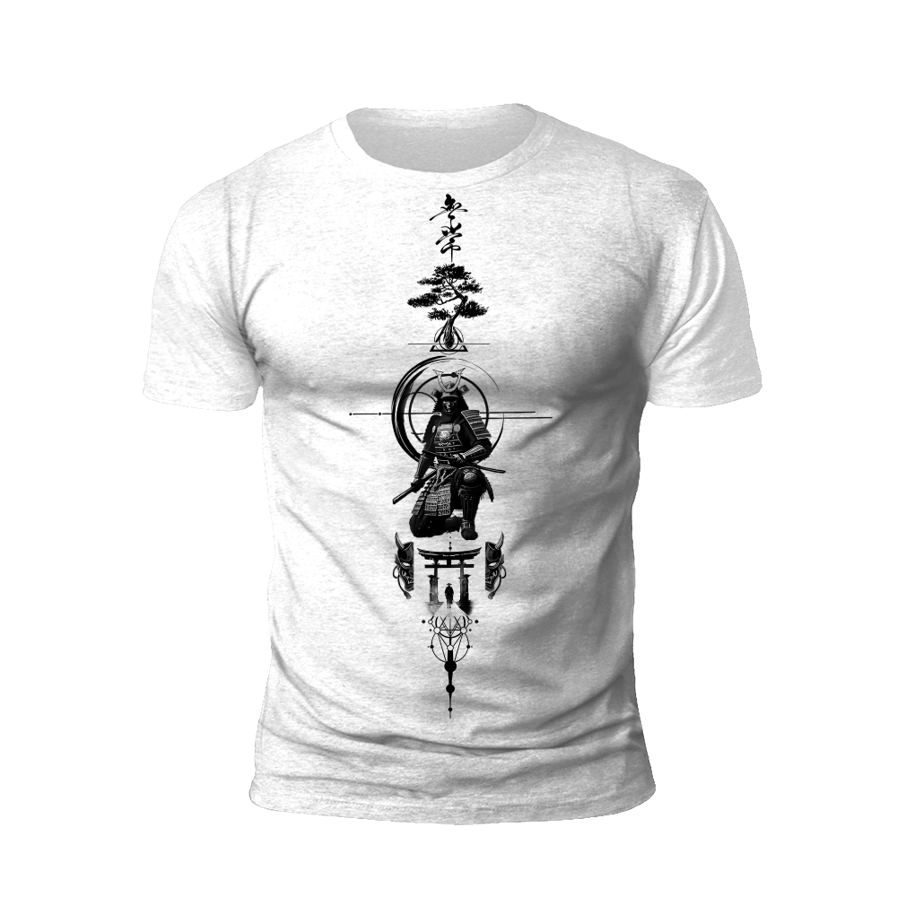 Ancient Guardian: Samurai and Bonsai T-Shirt