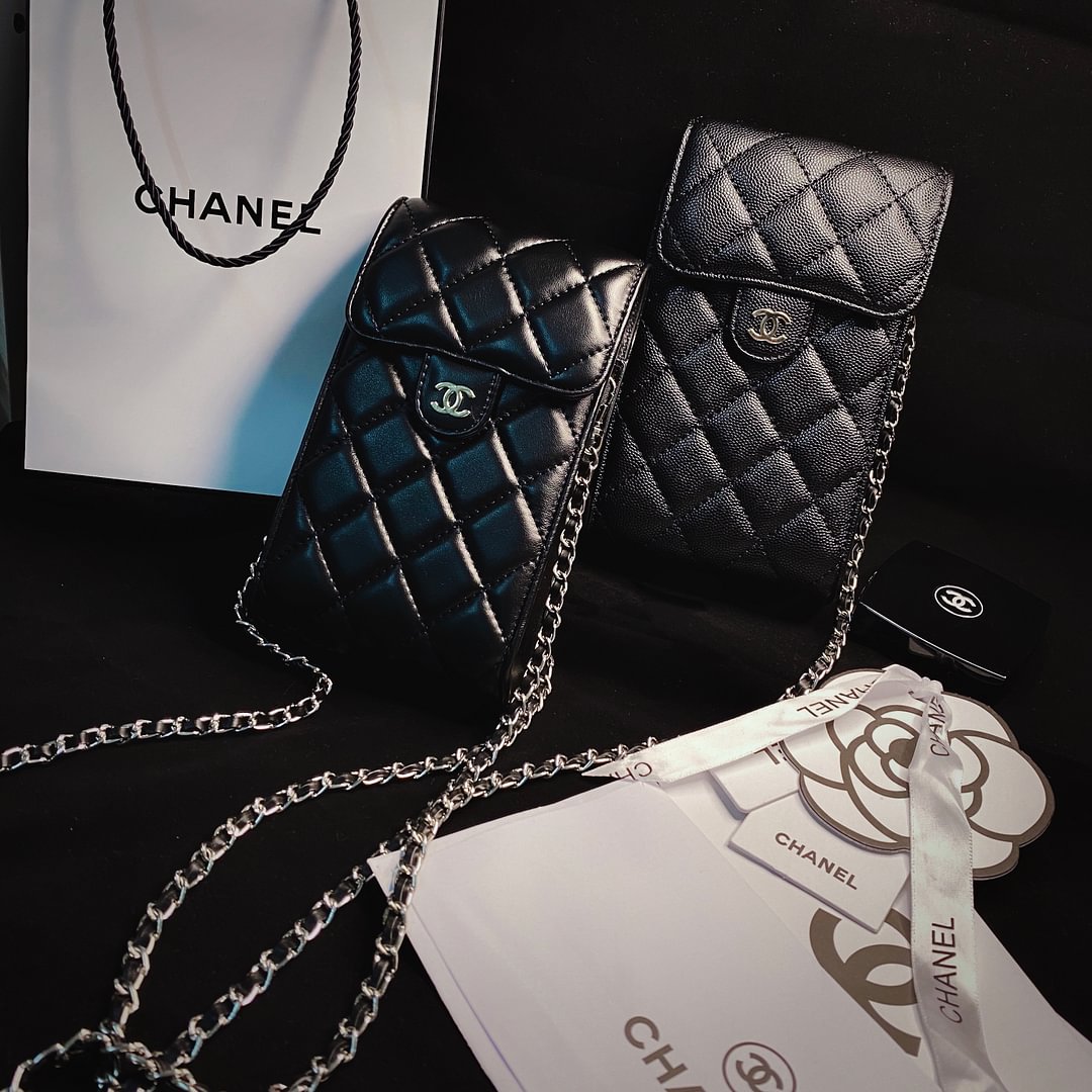 Chanel Luxury Genuine Leather Crossbody Phone Bag Elegant Tote Bag