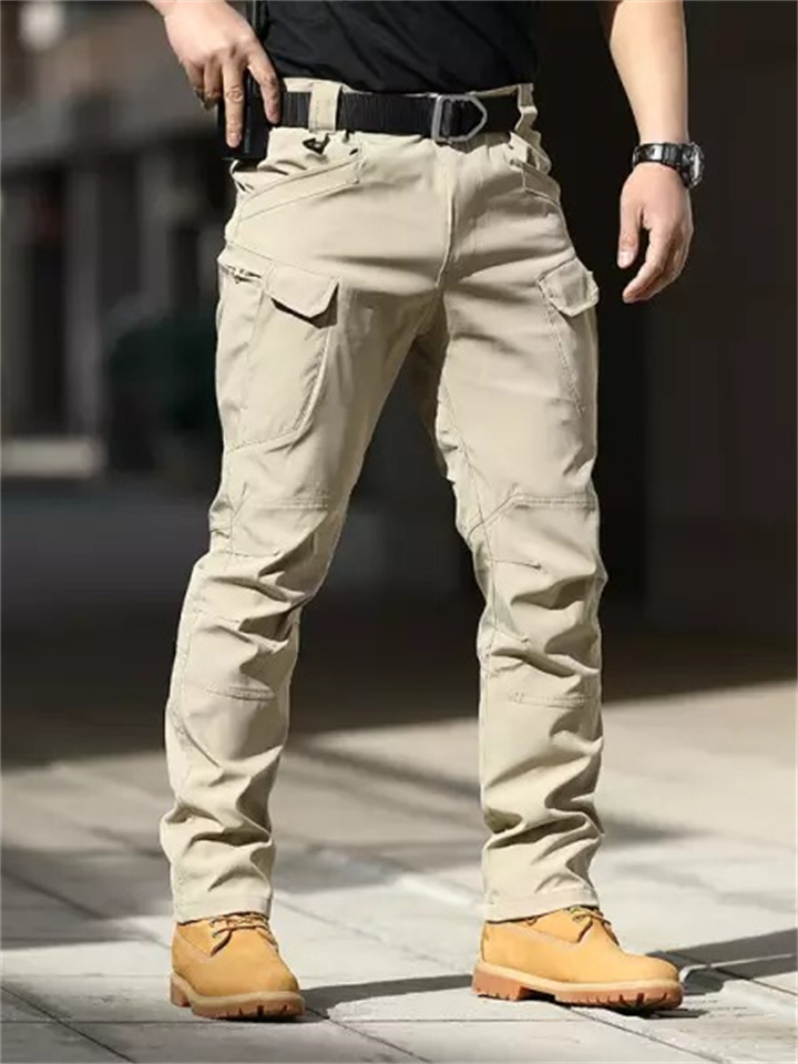 Men's Quick Dry Elastic Fabric Tear Resistant Tactical Multi Pocket Overalls