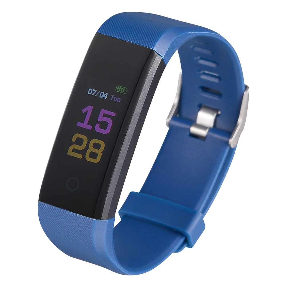 

115plus Color Screen Smart Bracelet Heart Rate Monitor Wristband (Blue), 501 Original