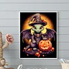 (40*50cm)Halloween Pumpkin Winged Dragon - Full Round Drill Diamond Painting