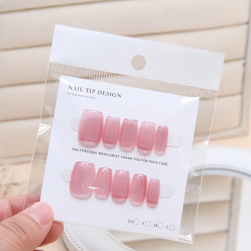 Churchf Churchf Nail Powder Removable Nail Cat Eye Simple Nail Patch Clear Nail Code