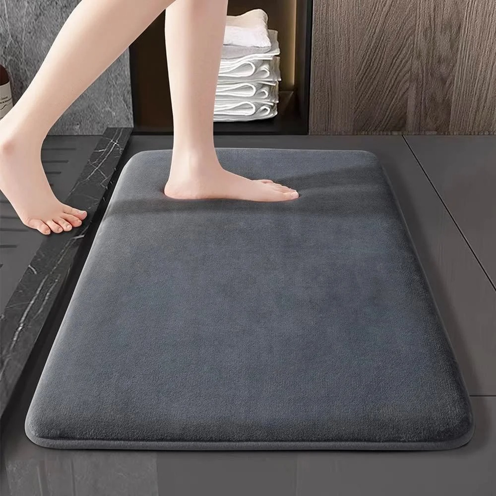 Likron Watches Luxury Non-Slip Bathroom Rug Water-Absorbent Quick-Drying