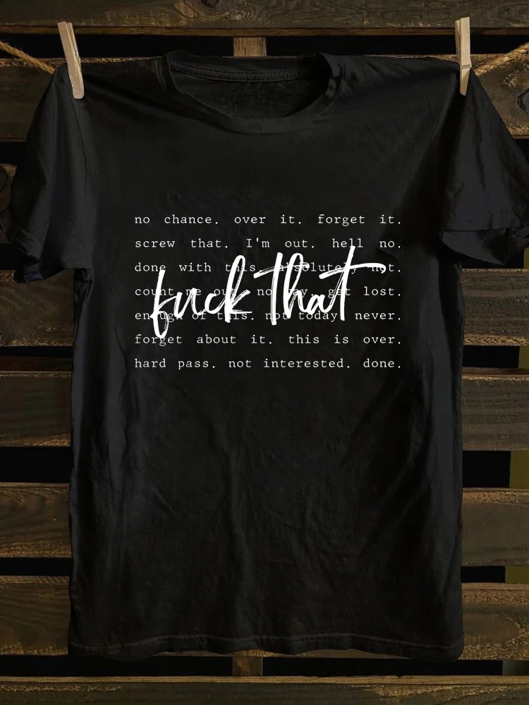 Sarcastic Funny Words T-Shirt