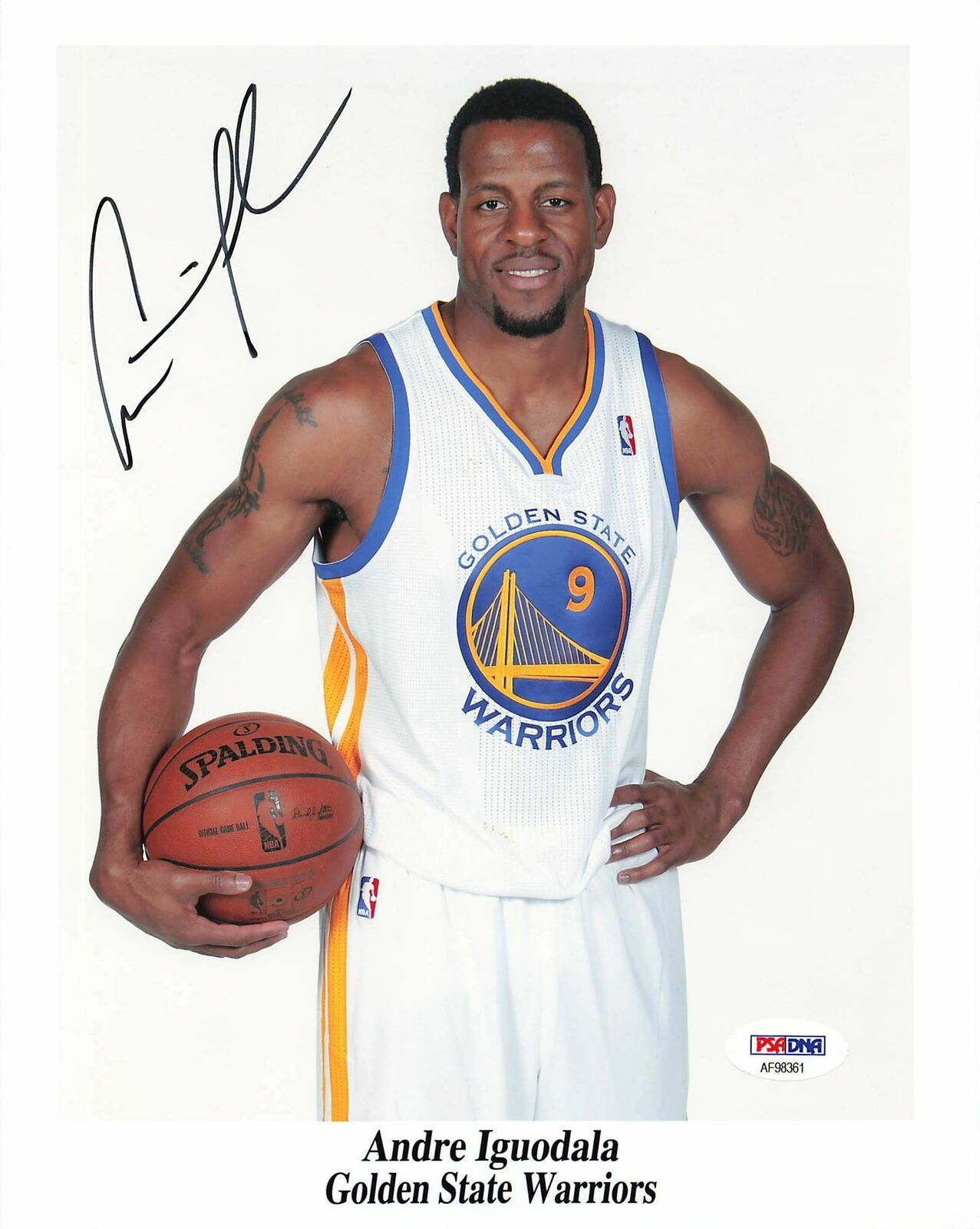 Andre Iguodala signed 8x10 Photo Poster painting PSA/DNA Golden State Warriors Autographed