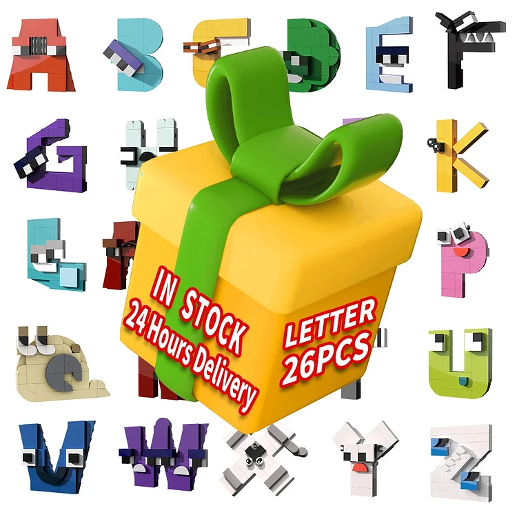 26 Style Alphabet Lore Building Blocks Kit English Letters (A-Z