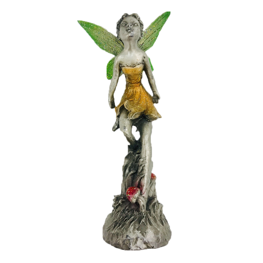 

Metal Flower Fairy Sculpture Electroplating Alloy Statue Garden Home Decor, 501 Original