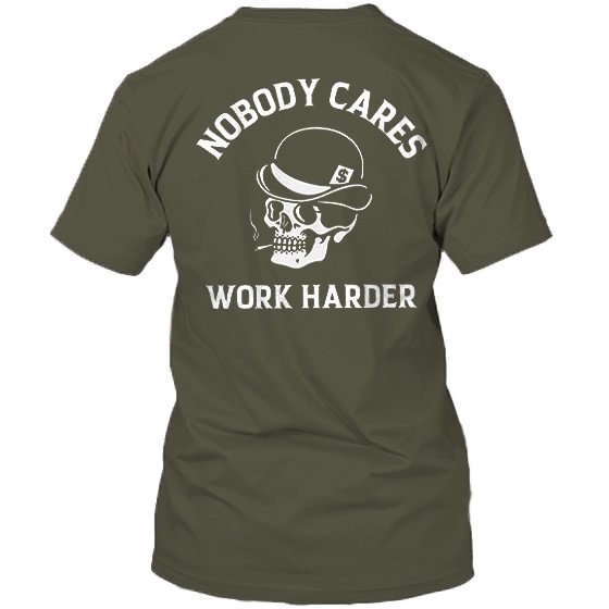 No One Cares About Men's Work Printed T-shirts - Krazyskull