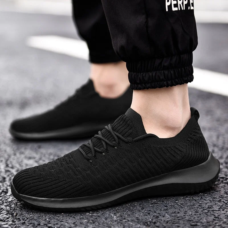 Men Light Running Shoes Jogging Shoes Mesh Breathable Man Sneakers Lac-up Moccasins Loafer Shoe Men's Casual Shoes Size 45