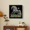 Pferd - speziell geformte Diamantmalerei - 30*30cm