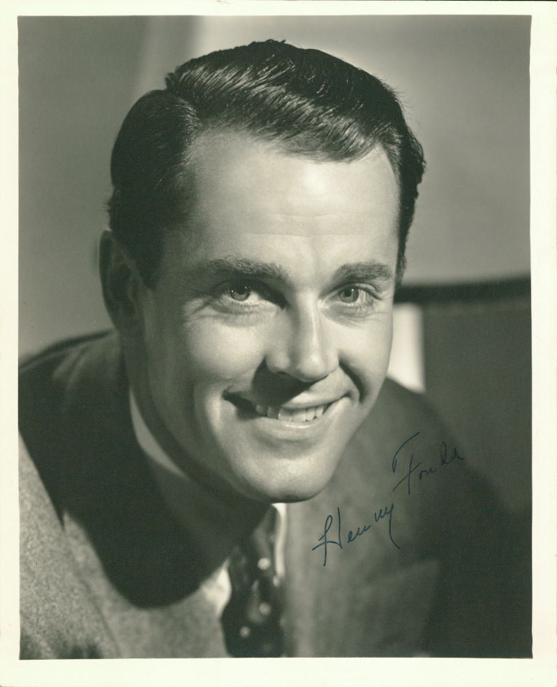 Henry Fonda (Vintage) signed Photo Poster painting COA