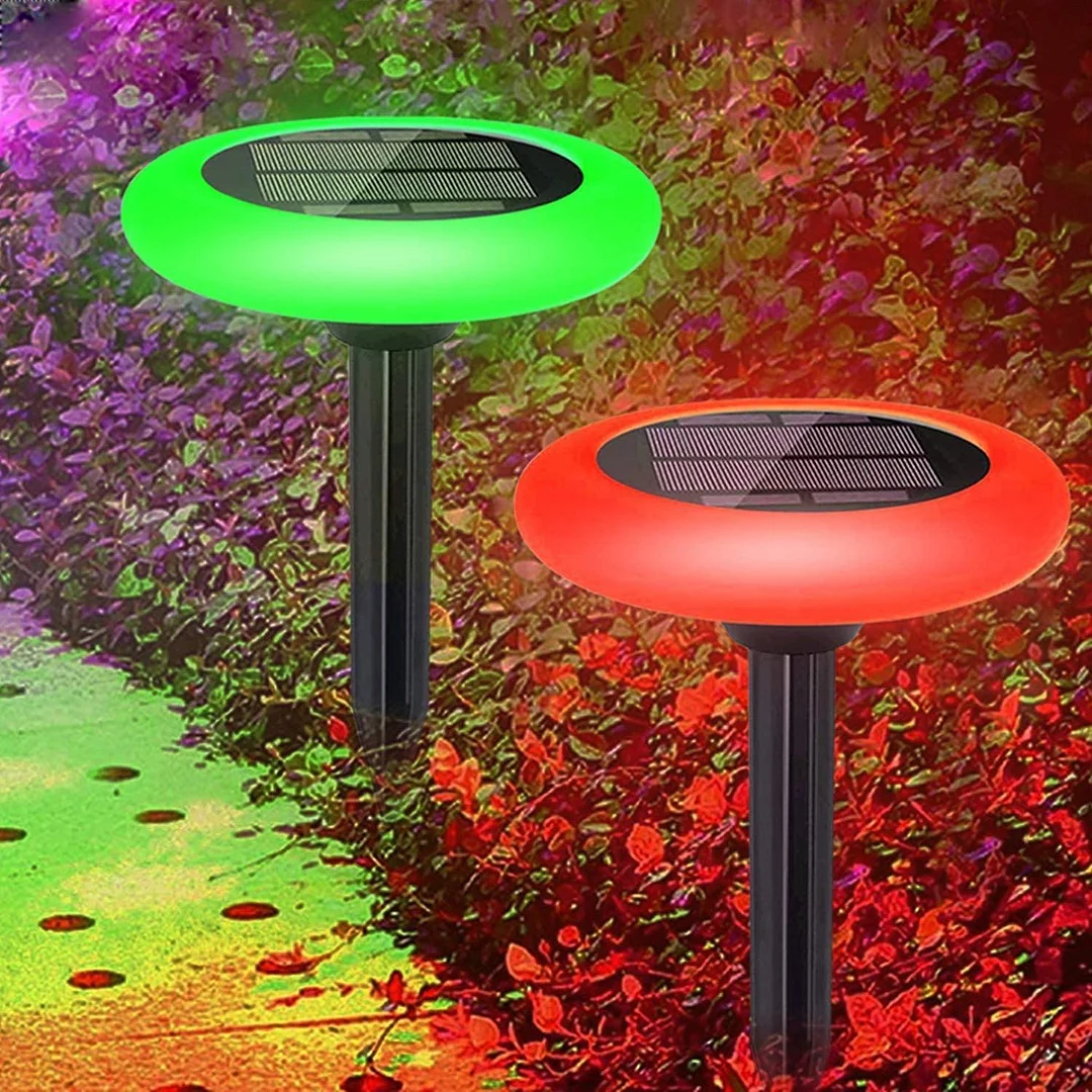 4pcs Solar Garden Colorful Lawn Lights