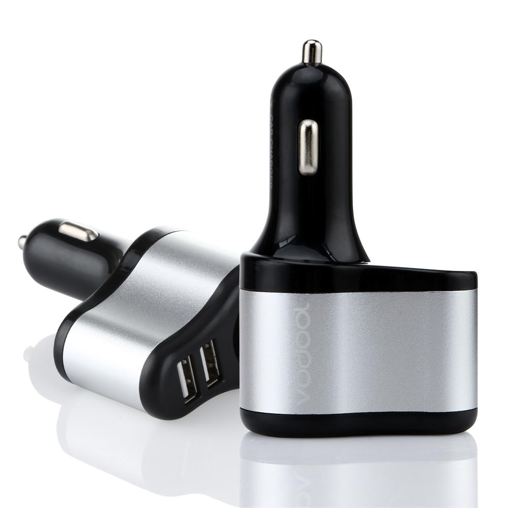 

VODOOL usb Car Charger Adapter with 1 Socket Cigarette Lighter and 2 USB, 501 Original