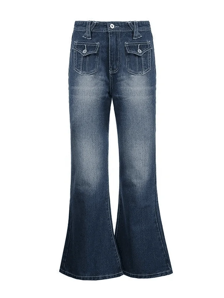 Brownm Vintage Low Waist Cargo Jeans