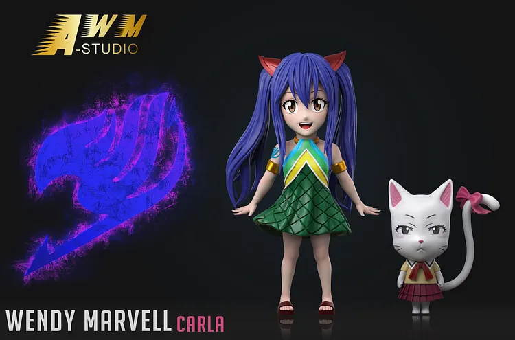 AWM Studio - FAIRY TAIL #6 Wendy Marvell & Carla WCF Statue(GK)