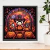 (40*40cm)Pumpkin Party - Round Partial AB Drill Diamond Painting
