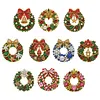 10PCS DIY Pearl Diamond Painting Christmas Fridge Magnets, Sparkling Rhinestone Refrigerator Magnet Craft Kit for Home Decor & Gifts