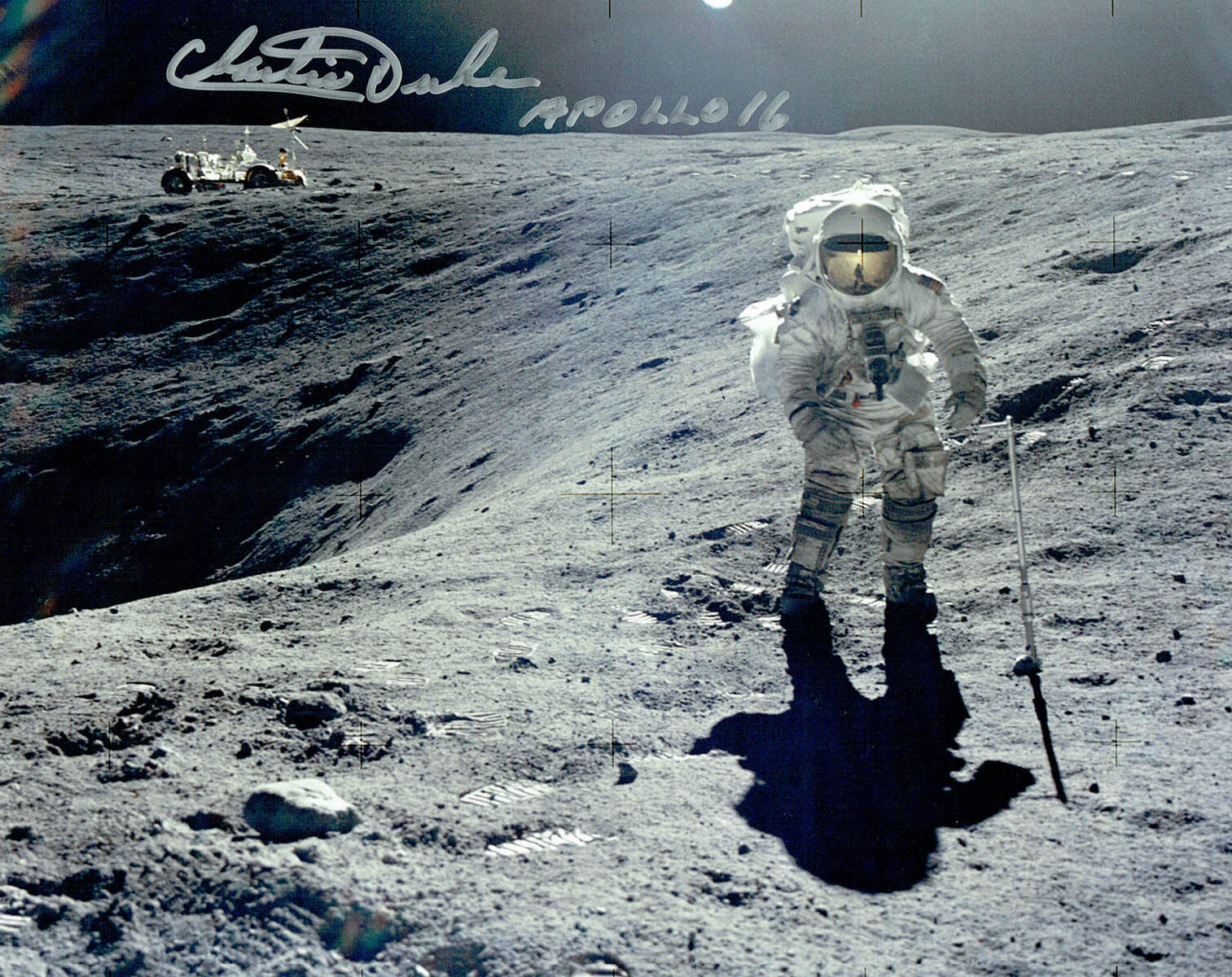 Charlie DUKE Apollo 16 LMP Astronaut Signed Autograph 10x8 Photo Poster painting 7 COA AFTAL