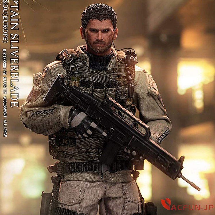 【予約】Patriot studio BSAA 通常版 1/12 映画 ミリタリー 特別行動小隊 隊長 アクションフィギュア 素体 ヘッド 交換手パーツ 戦闘服セット 匕首 銃 武器 ウォーキートーキー フルセット