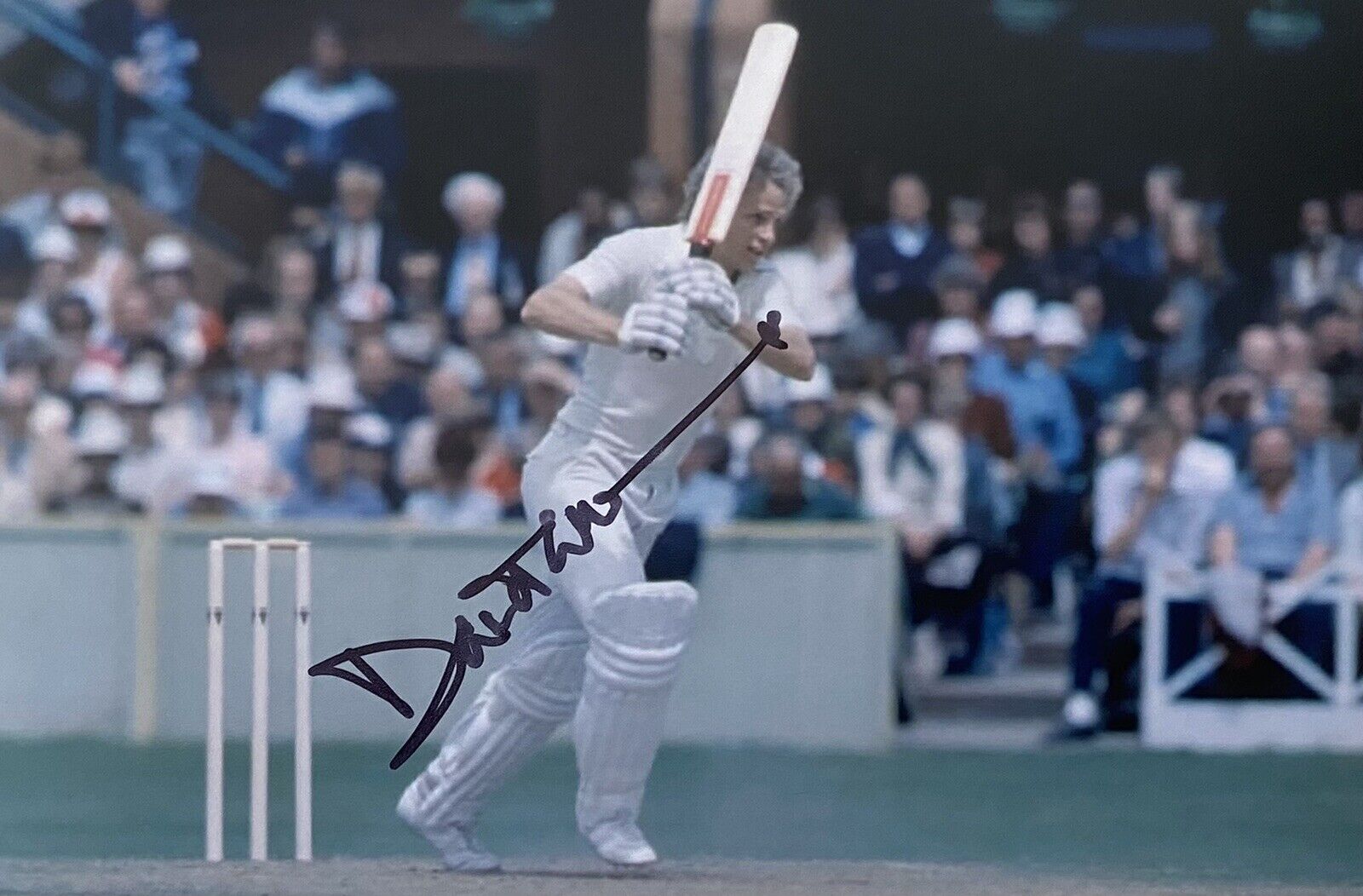 David Gower Genuine Hand Signed England 6X4 Cricket Photo Poster painting 2