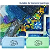 (US Only)6Pcs Diamond Art Tray Rhinestone Sorting Tray Diamond Painting Tray (Blue Green)