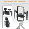 LYS30 Mobile Phone Handheld Bracket Vlog Expansion Frame Handheld Photo Camera Handle Rabbit Cage Stabilizer Aluminum Alloy Multi-Function Mobile Phone Bracket